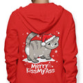 Merry Kiss My Cat - Adult & Kids T-Shirts, Sweatshirts & Hoodies apparel design preview 1