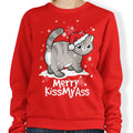 Merry Kiss My Cat - Adult & Kids T-Shirts, Sweatshirts & Hoodies apparel design preview 1