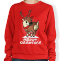 Merry Kiss My Deer - Adult & Kids T-Shirts, Sweatshirts & Hoodies apparel design preview 1