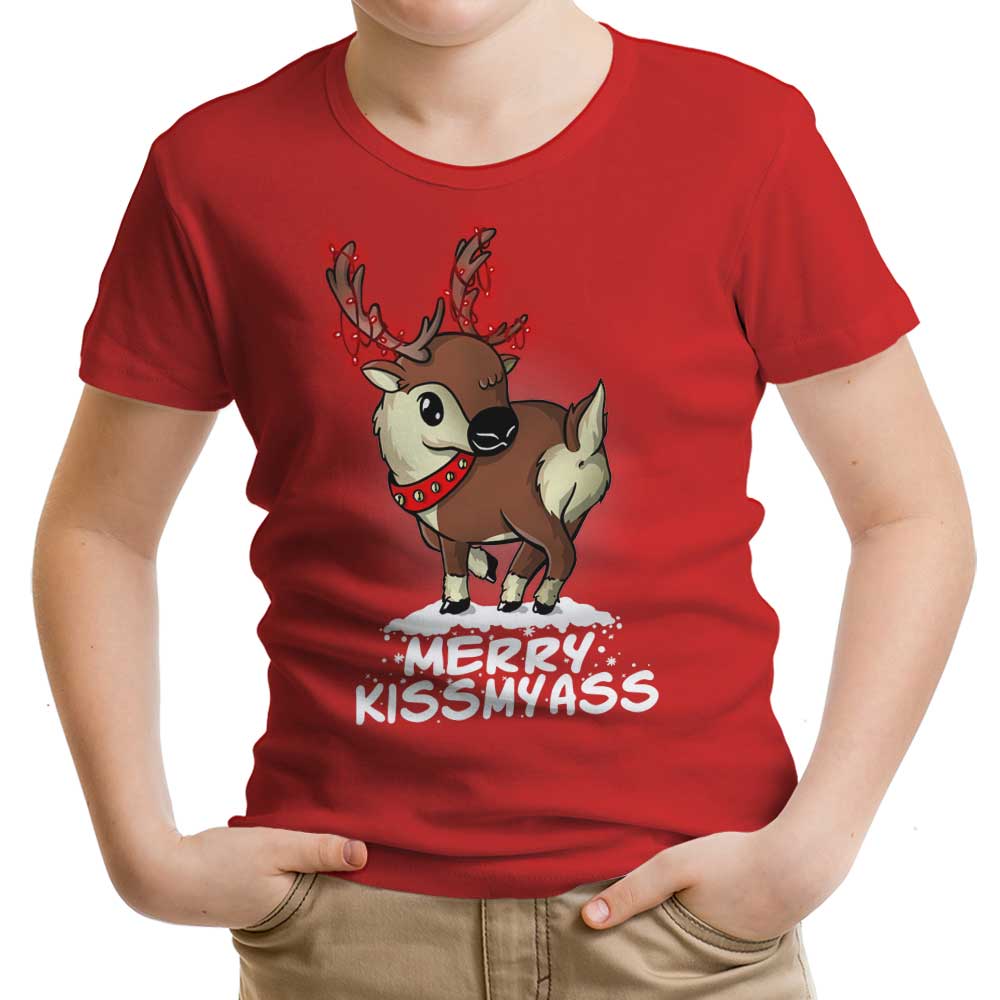 Merry Kiss My Deer Youth Apparel - Adult & Kids T-Shirts, Sweatshirts & Hoodies apparel design preview 1