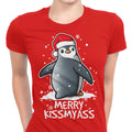 Merry Kiss My Penguin Women's Apparel - Adult & Kids T-Shirts, Sweatshirts & Hoodies apparel design preview 1