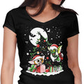 Merry Mischief Women's V-Neck - Adult & Kids T-Shirts, Sweatshirts & Hoodies apparel design preview 1