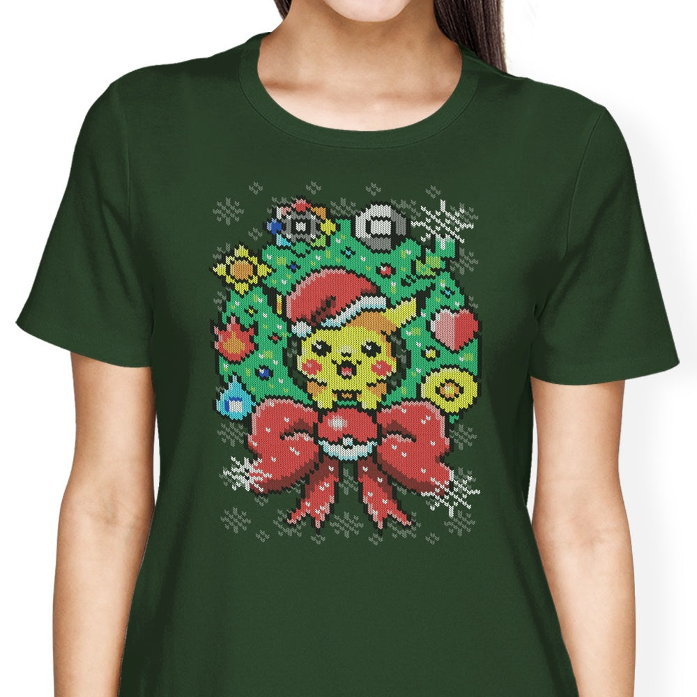 Merry Pika Christmas Women's Apparel - Adult & Kids T-Shirts, Sweatshirts & Hoodies apparel design preview 2