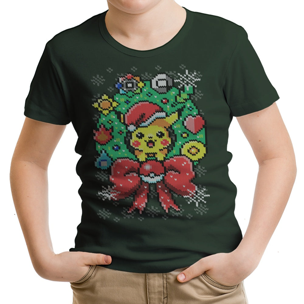 Merry Pika Christmas Youth Apparel - Adult & Kids T-Shirts, Sweatshirts & Hoodies apparel design preview 1