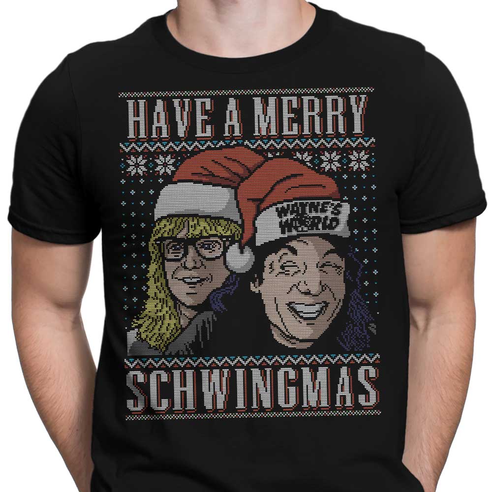 Merry Schwingmas Men's Apparel - Adult & Kids T-Shirts, Sweatshirts & Hoodies apparel design preview 2