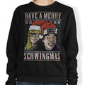 Merry Schwingmas - Adult & Kids T-Shirts, Sweatshirts & Hoodies apparel design preview 1
