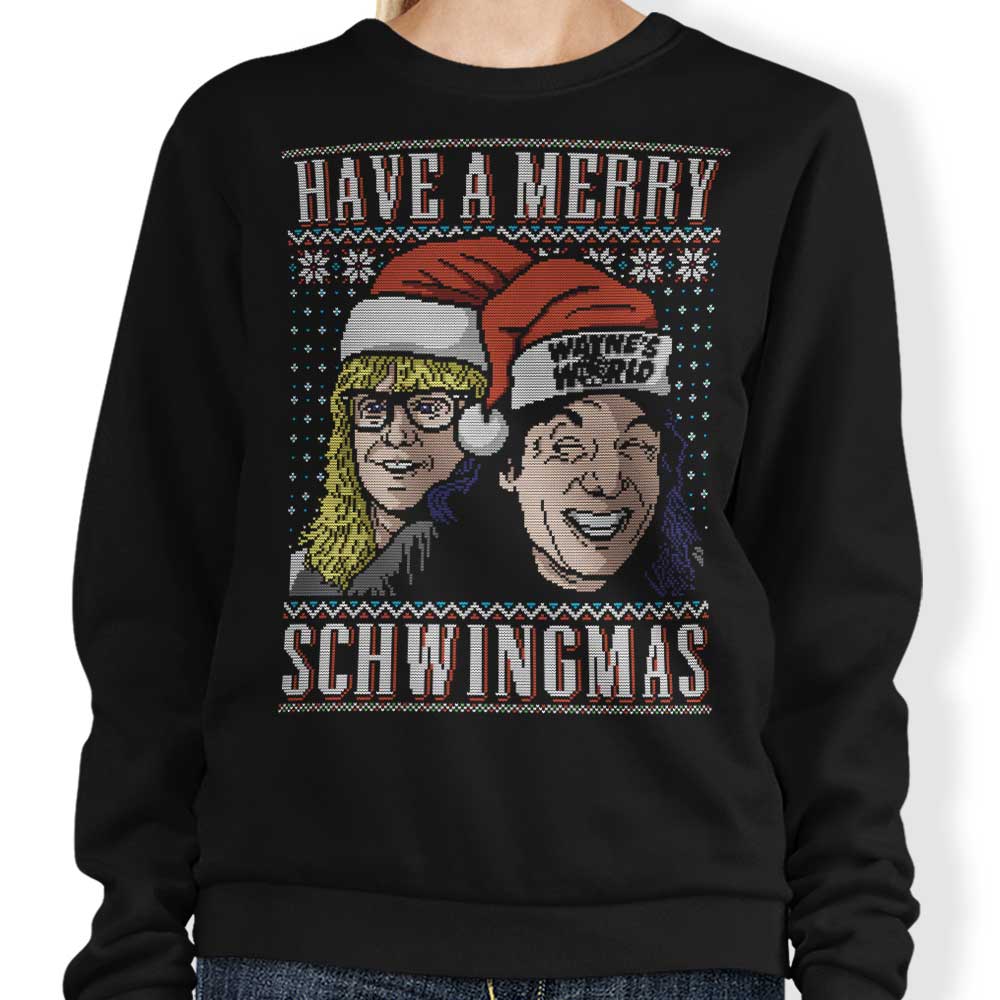 Merry Schwingmas - Adult & Kids T-Shirts, Sweatshirts & Hoodies apparel design preview 1