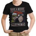 Merry Schwingmas Youth Apparel - Adult & Kids T-Shirts, Sweatshirts & Hoodies apparel design preview 1
