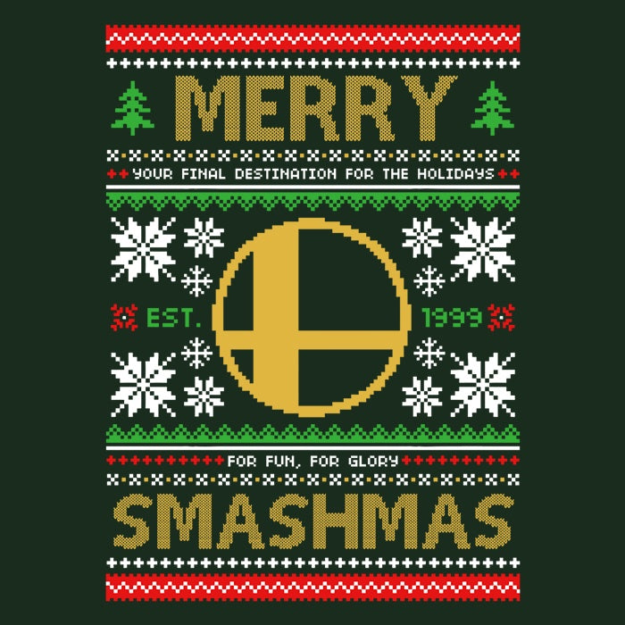 Merry Smashmas Tank Top - Adult & Kids T-Shirts, Sweatshirts & Hoodies apparel design preview 2