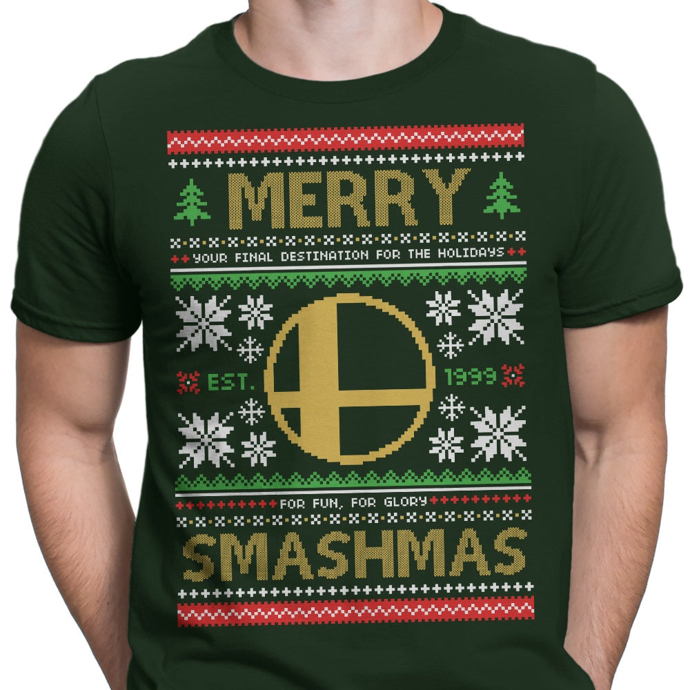 Merry Smashmas Men's Apparel - Adult & Kids T-Shirts, Sweatshirts & Hoodies apparel design preview 2
