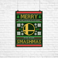 Merry Smashmas Poster - Adult & Kids T-Shirts, Sweatshirts & Hoodies apparel design preview 1