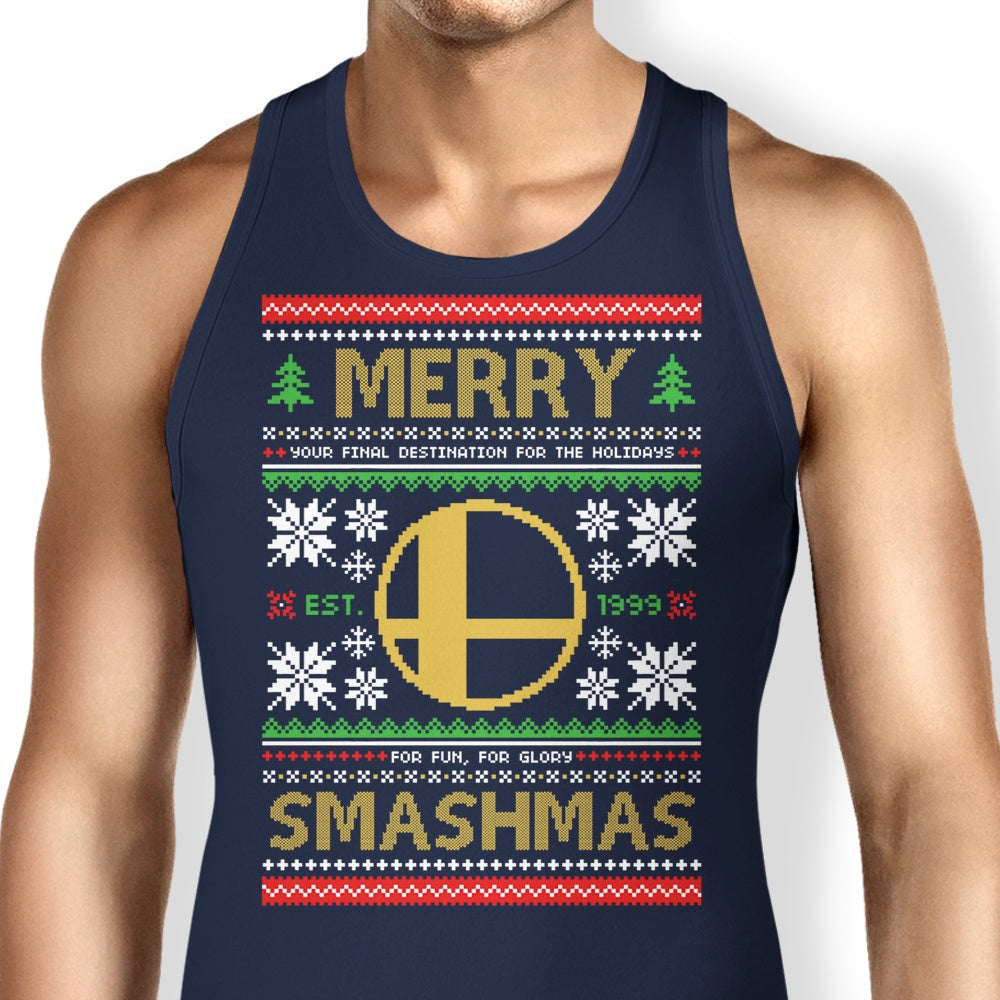 Merry Smashmas Tank Top - Adult & Kids T-Shirts, Sweatshirts & Hoodies apparel design preview 1