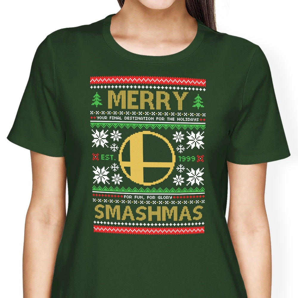 Merry Smashmas Women's Apparel - Adult & Kids T-Shirts, Sweatshirts & Hoodies apparel design preview 2