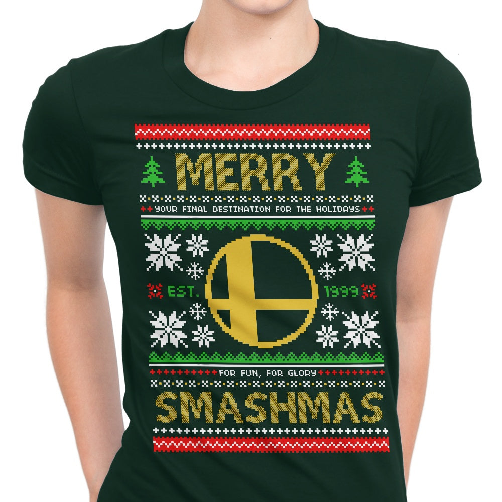 Merry Smashmas Women's Apparel - Adult & Kids T-Shirts, Sweatshirts & Hoodies apparel design preview 1