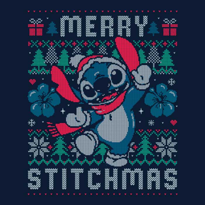Merry Stitchmas - Adult & Kids T-Shirts, Sweatshirts & Hoodies apparel design preview 2