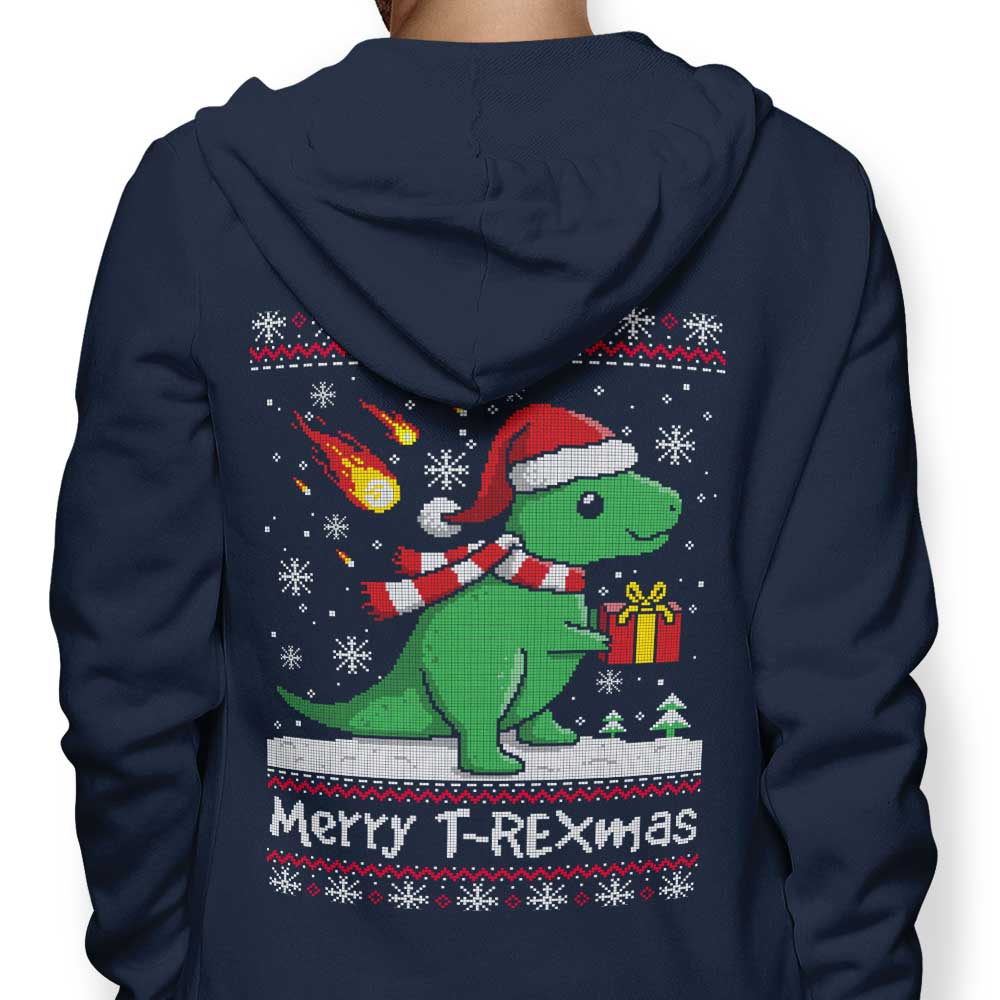 Merry T-Rexmas - Adult & Kids T-Shirts, Sweatshirts & Hoodies apparel design preview 1