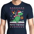 Merry T-Rexmas Men's Apparel - Adult & Kids T-Shirts, Sweatshirts & Hoodies apparel design preview 1