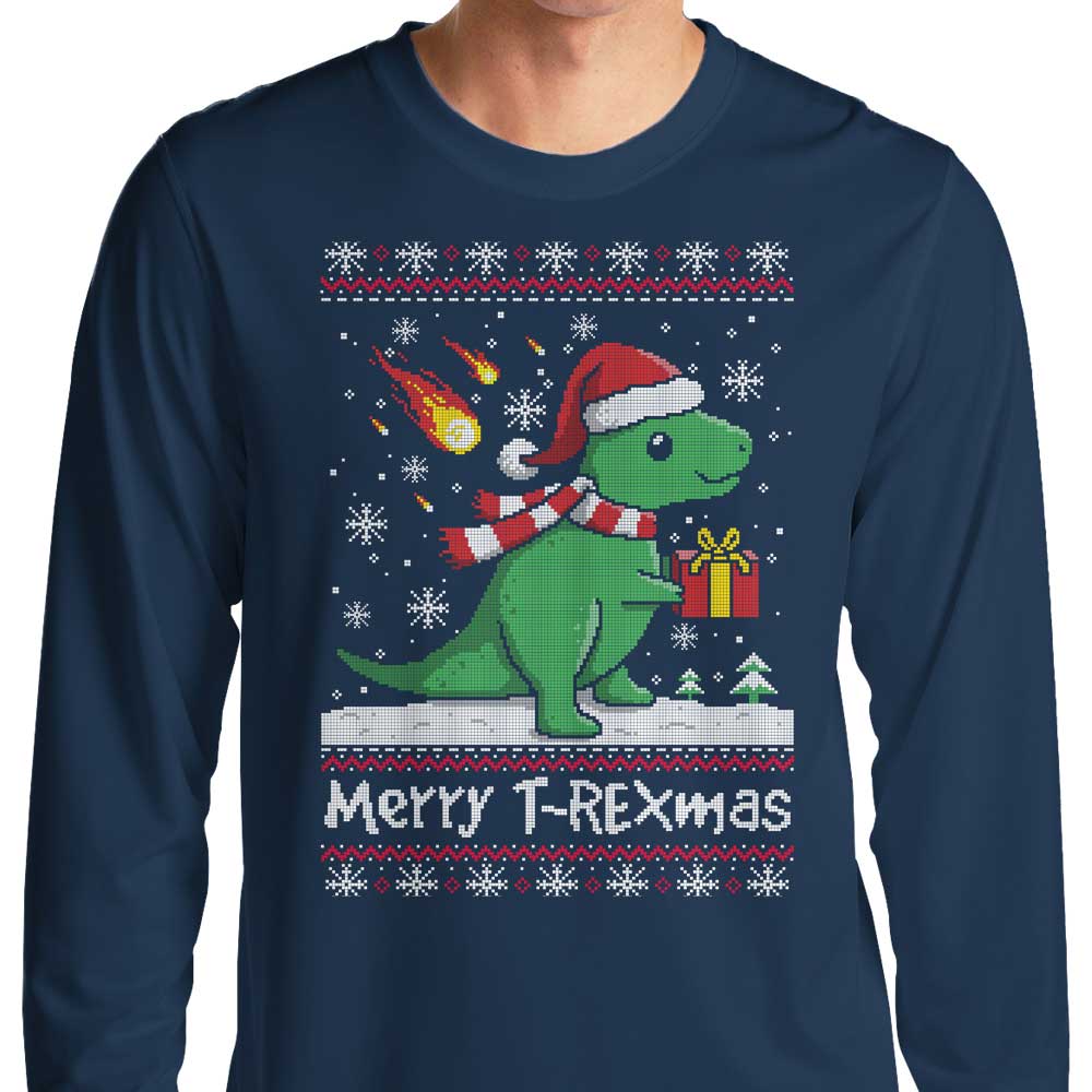 Merry T-Rexmas - Adult & Kids T-Shirts, Sweatshirts & Hoodies apparel design preview 1