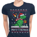 Merry T-Rexmas Women's Apparel - Adult & Kids T-Shirts, Sweatshirts & Hoodies apparel design preview 1