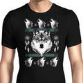Merry Wolfmas Men's Apparel - Adult & Kids T-Shirts, Sweatshirts & Hoodies apparel design preview 1