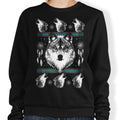 Merry Wolfmas - Adult & Kids T-Shirts, Sweatshirts & Hoodies apparel design preview 1