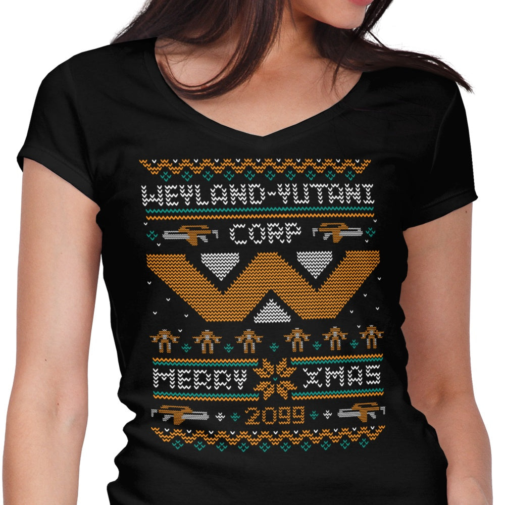 Merry Xenomas Women's V-Neck - Adult & Kids T-Shirts, Sweatshirts & Hoodies apparel design preview 1