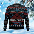 Merry Xmas Skynet Ugly Christmas Sweater product image