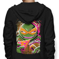 Michelangelo Glitch - Adult & Kids T-Shirts, Sweatshirts & Hoodies apparel design preview 1