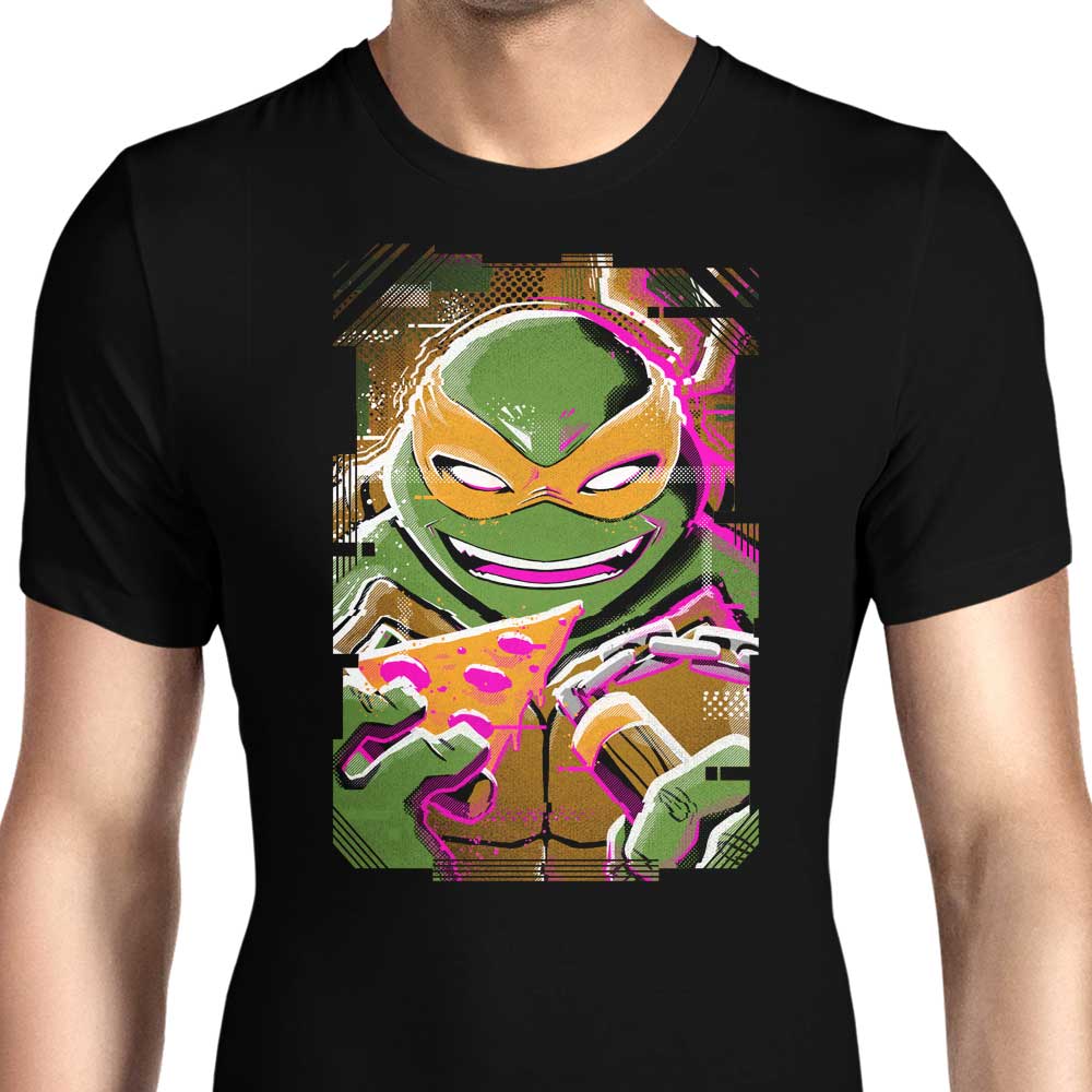 Michelangelo Glitch Men's Apparel - Adult & Kids T-Shirts, Sweatshirts & Hoodies apparel design preview 1