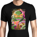 Michelangelo Glitch Men's Apparel - Adult & Kids T-Shirts, Sweatshirts & Hoodies apparel design preview 1