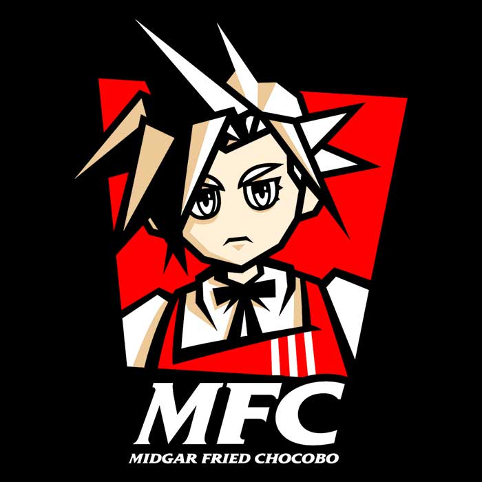 Midgar Fried Chocobo Men's Apparel - Adult & Kids T-Shirts, Sweatshirts & Hoodies apparel design preview 2