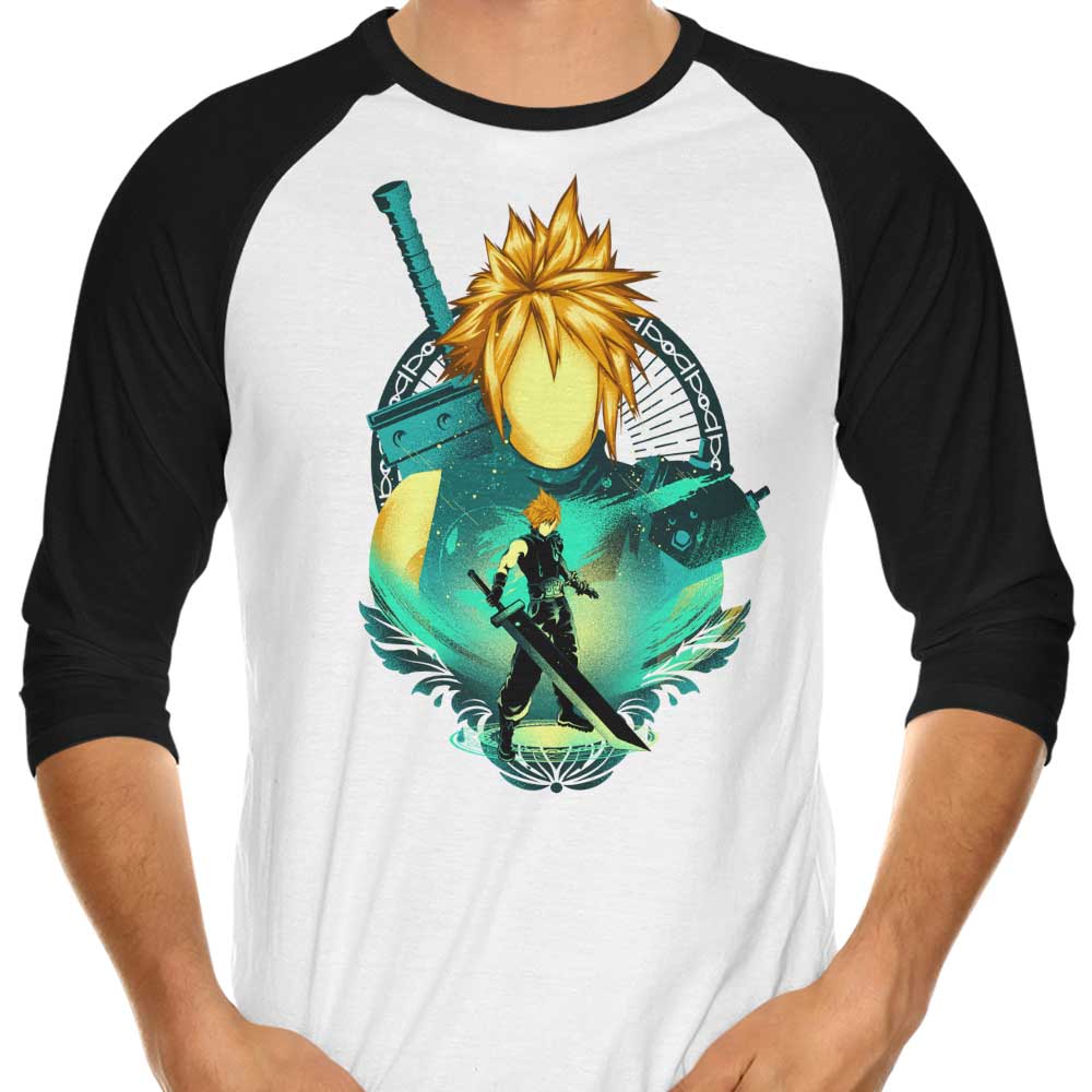 Midgar Mercenary 3/4 Sleeve Raglan - Adult & Kids T-Shirts, Sweatshirts & Hoodies apparel design preview 1