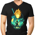 Midgar Mercenary Men's V-Neck - Adult & Kids T-Shirts, Sweatshirts & Hoodies apparel design preview 1