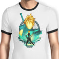 Midgar Mercenary Ringer - Adult & Kids T-Shirts, Sweatshirts & Hoodies apparel design preview 1