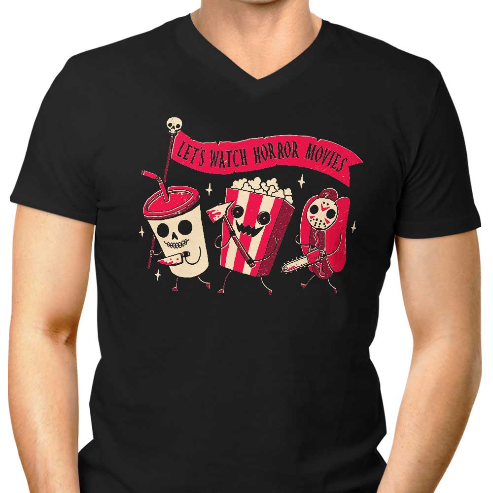 Midnight Movie Men's V-Neck - Adult & Kids T-Shirts, Sweatshirts & Hoodies apparel design preview 1