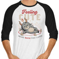 Might Curse You Later 3/4 Sleeve Raglan - Adult & Kids T-Shirts, Sweatshirts & Hoodies apparel design preview 1