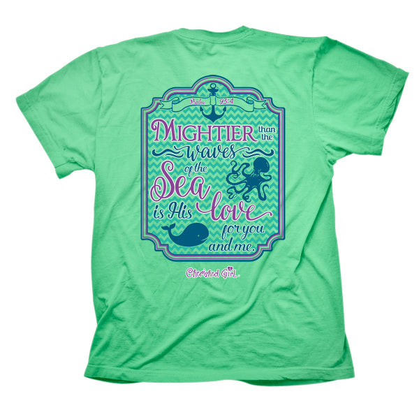 Cherished Girl Mightier Than the Waves of Sea Whale - Adult & Kids T-Shirts, Sweatshirts & Hoodies apparel design preview 1