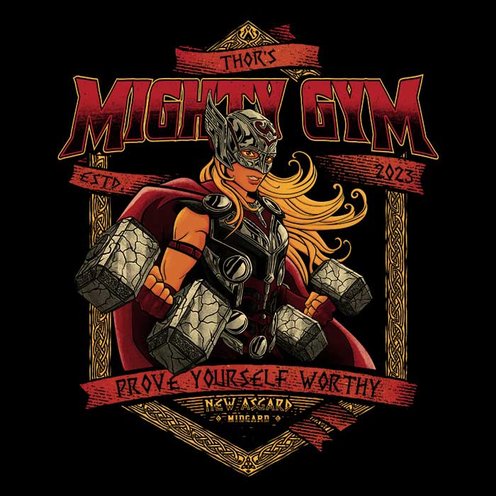 Mighty Gym Men's Apparel - Adult & Kids T-Shirts, Sweatshirts & Hoodies apparel design preview 2