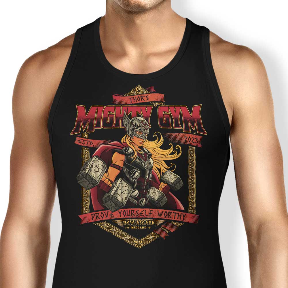 Mighty Gym Tank Top - Adult & Kids T-Shirts, Sweatshirts & Hoodies apparel design preview 1
