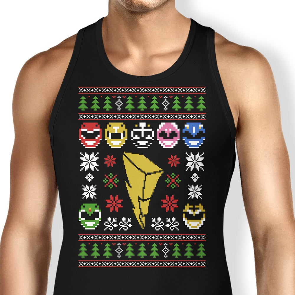 Mighty Morphin' Sweater Tank Top - Adult & Kids T-Shirts, Sweatshirts & Hoodies apparel design preview 1