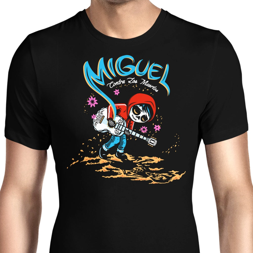 Miguel vs. the Dead (Alt) Men's Apparel - Adult & Kids T-Shirts, Sweatshirts & Hoodies apparel design preview 1