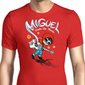Miguel vs. the Dead Men's Apparel - Adult & Kids T-Shirts, Sweatshirts & Hoodies apparel design preview 1