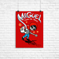Miguel vs. the Dead Poster - Adult & Kids T-Shirts, Sweatshirts & Hoodies apparel design preview 1