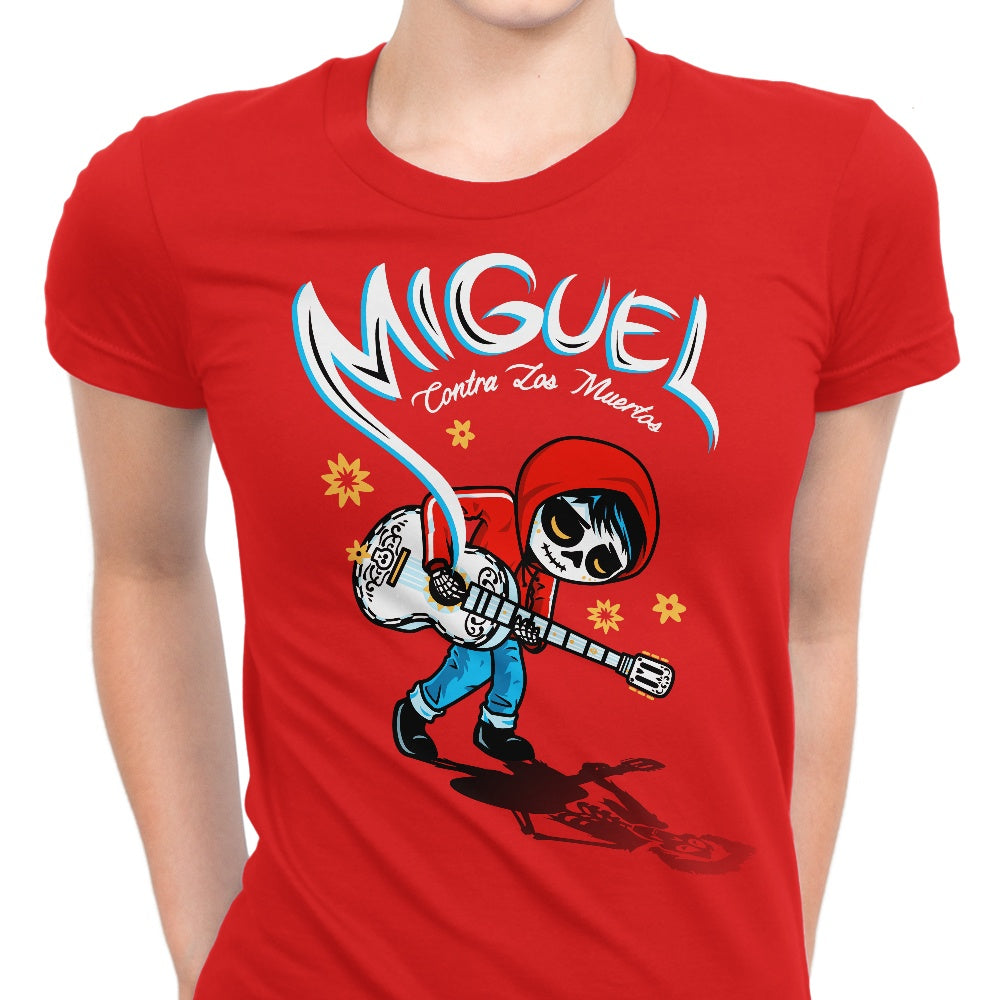 Miguel vs. the Dead Women's Apparel - Adult & Kids T-Shirts, Sweatshirts & Hoodies apparel design preview 1