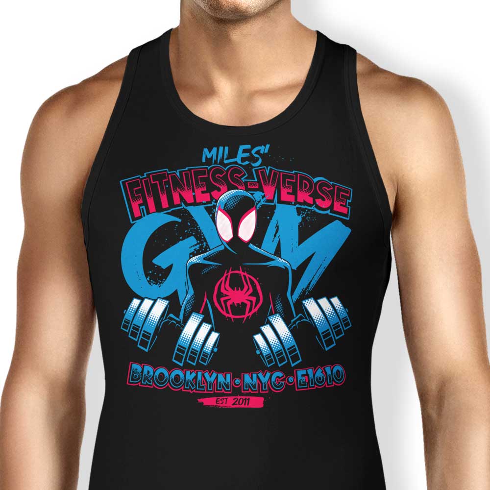 Miles' Fitness Verse Tank Top - Adult & Kids T-Shirts, Sweatshirts & Hoodies apparel design preview 1