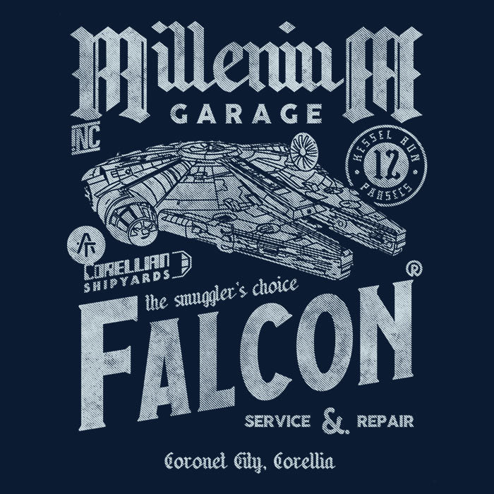 Millenium Garage Tank Top - Adult & Kids T-Shirts, Sweatshirts & Hoodies apparel design preview 2