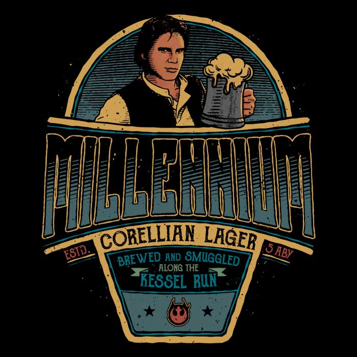 Millenium Lager Men's Apparel - Adult & Kids T-Shirts, Sweatshirts & Hoodies apparel design preview 2