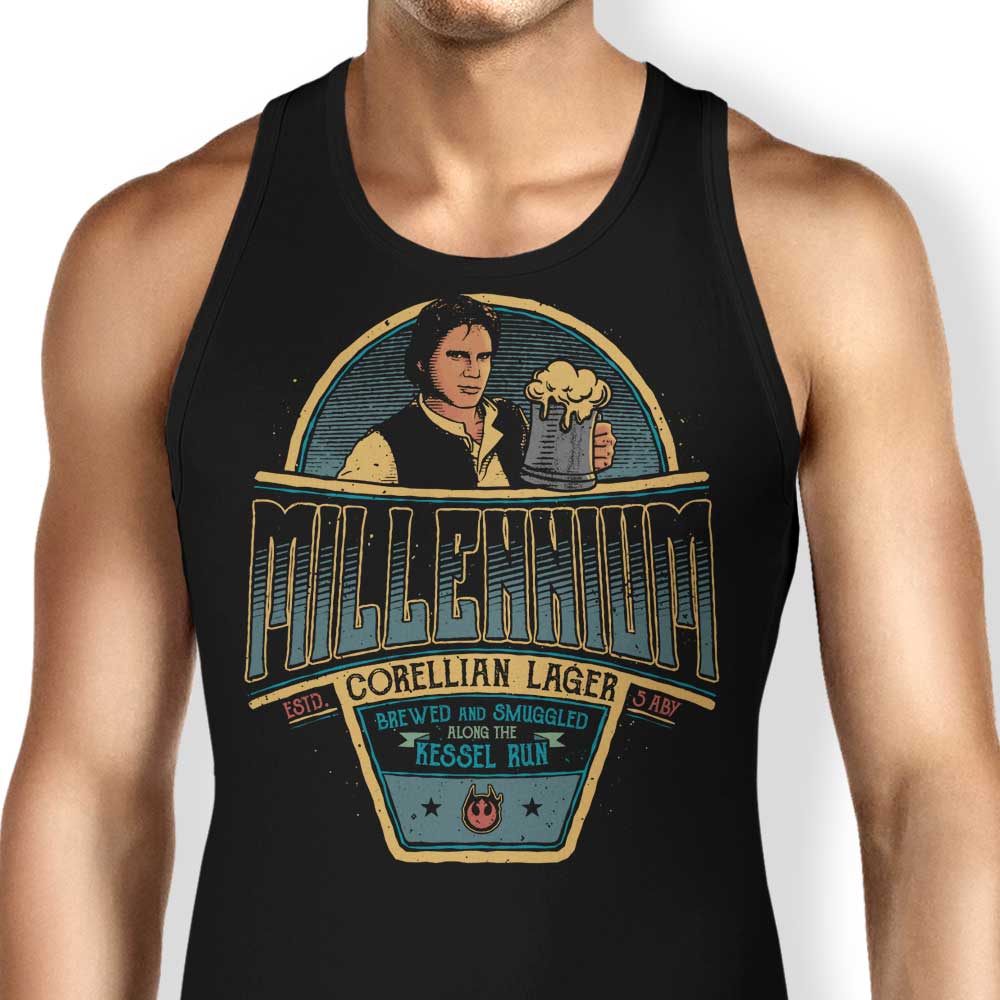 Millenium Lager Tank Top - Adult & Kids T-Shirts, Sweatshirts & Hoodies apparel design preview 1