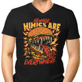 Mimics are Everywhere Men's V-Neck - Adult & Kids T-Shirts, Sweatshirts & Hoodies apparel design preview 1