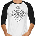 Minimal Thrones (Alt) 3/4 Sleeve Raglan - Adult & Kids T-Shirts, Sweatshirts & Hoodies apparel design preview 1